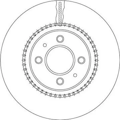 Produktbild von 2x TRW Bremsscheibe DF6904 für KIA RIO III (UB) RIO III Stufenheck (UB) 43 9mm