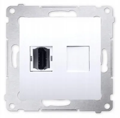 Obrázek produktu pro Simon 55 TGHDMI.01/111, zásuvka do omítky s HDMI, bílá