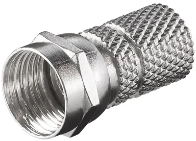 Image de goobay Connecteur F à visser 7,3 mm zinc (Bulk)
