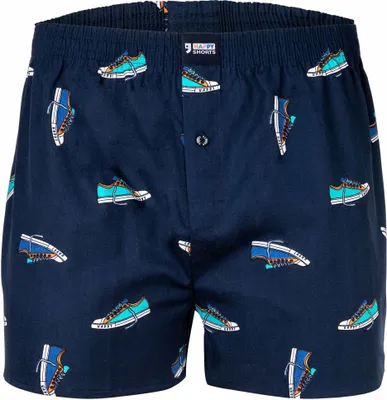 Produktbild von Happy Shorts Herren Webboxershorts - American Style, Baumwolle, gemustert Sneaker XL