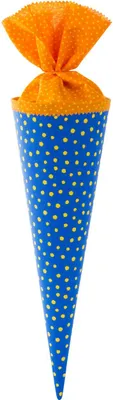 Produktbild von Goldbuch Schultütenbastelset 35cm Stoff blau+gelb
