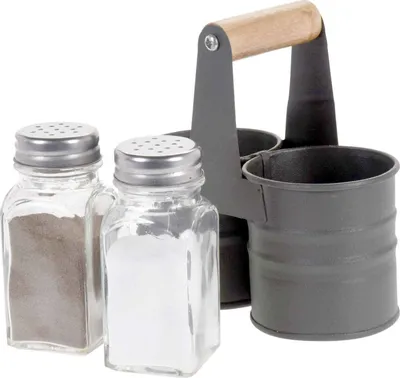 Productafbeelding van Uitstekende keukenaccessoires: zout- en peperstrooier, kruidenstrooier met standaard, kruidenpotten