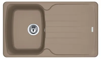Immagine prodotto di FRANKE ANTEA AZG 611-86 lavello in CASHMERE con manopola eccentrica cromo / dimensione foro 760 x 480 mm R27 / lavello in granito