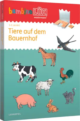 Produktbild von bambinoLÜK-Set. Kindergarten. Tiere auf dem Bauernhof. 3/4/5 Jahre