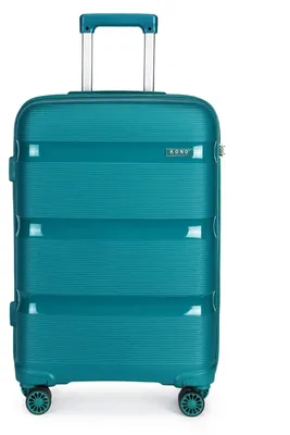 Productafbeelding van Reiskoffer - Rolkoffer - 4 wielen - TSA-slot - 66 liter - Polypropyleen - 61 cm - Turquoisegroen