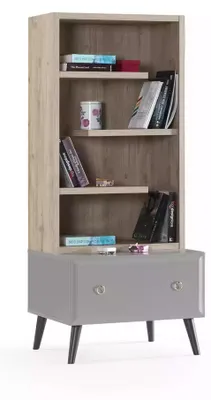 Produktbild von Bücherregal Standregal Kinderregal Regal Bücherschrank Holz Grau