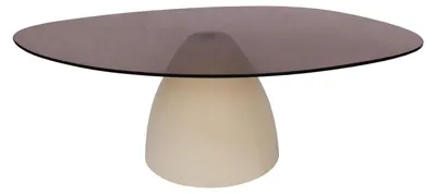 Produktbild von Couchtisch Mylon mit Rauchglasplatte 110cm - Beige