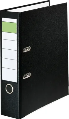 Immagine prodotto di Cartella A4 PP verde 80 mm nero confezione da 20 pz