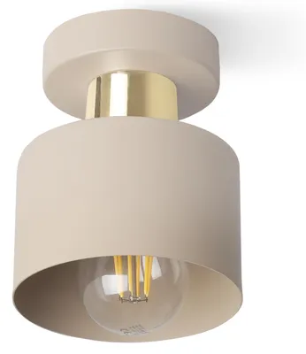 Produktbild von Deckenlampe PANTA Kaschmir Gold E27 1-flammig – Moderne Deckenleuchte für Wohnzimmer Schlafzimmer