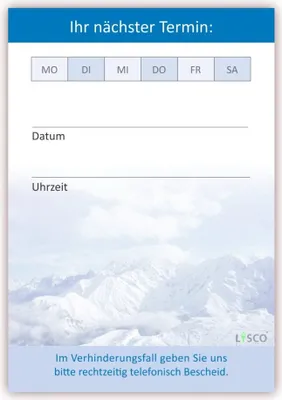 Produktbild von Premium Terminblock Set Gebirge (12 Stück) - Hochwertige Terminblöcke im neutralem Design für Ihre Kundentermine mit je 50 Terminblättern pro Block (TBL-509)