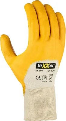 Produktbild von teXXor® topline Nitril-Handschuhe STRICKBUND, Gelb