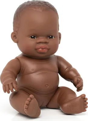Produktbild von Miniland Babypuppe afrikanisches Mädchen 21cm-31144