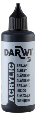 Produktbild von DARWI ACRYL glänzend 80ML schwarz