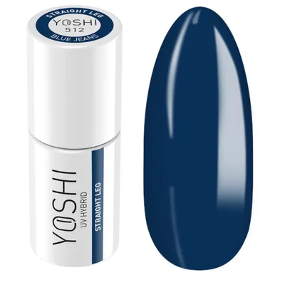 Produktbild von Yoshi | Hybrid-Nagellack - 512 Straight Leg - Hybrid-Gellack - Hybridlack - UV LED - 6ml - Profi Qualität - Dunkelblau