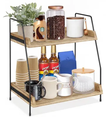 Produktbild von InAndOutdoorMatch - Kaffeorganizer - 2-lagig - Holz, KI-generiertes Bild