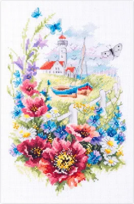 Immagine prodotto di Magic Needle Zweigart Edition Juego de punto de cruz "Flores silvestres de la costa", 18x29cm