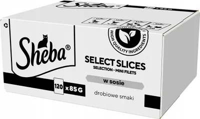 Produktbild von SHEBA Select Slices Poultry flavors - nassfutter für Katzen - 120 x 85g