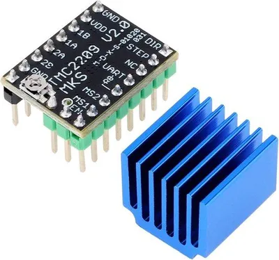 Obrázek produktu pro Řídicí modul pro 3D tiskárny TMC2209 V2.0, náhrada za A4988, pro Ender 3, režim UART, řadič krokového motoru