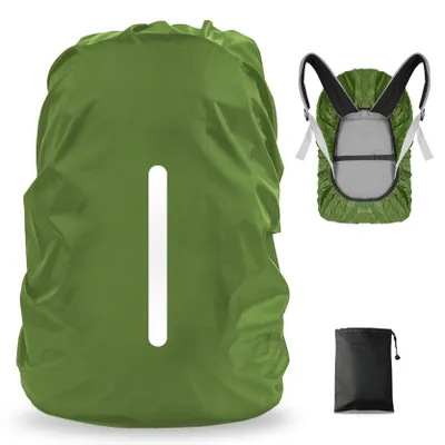 Produktbild von Regenhülle für Rucksack, wasserdicht, 41-55 L, reflektierend, für Outdoor