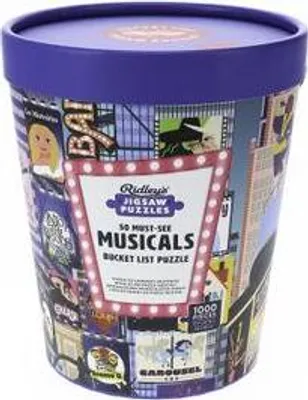Produktbild von 50 Must-See Musicals Bucket List 1000-Piece Puzzle