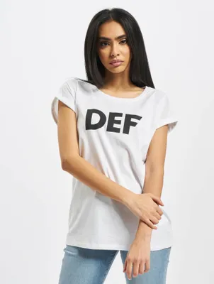 Produktbild von Sizza T-Shirt Weiß S mit geripptem Rundhalsausschnitt, umgekrempelten Ärmelenden und leicht tailliertem Schnitt