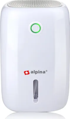 Zdjęcie produktu dla alpina Mini osuszacz powietrza 330 ml na dzień - Wyjmowany pojemnik na wodę - Biały