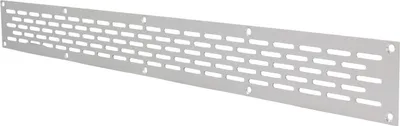 Produktbild von Aluminium Lochblech 500x50mm F1 Lüftungsgitter Lochung 20x3mm silber eloxiert
