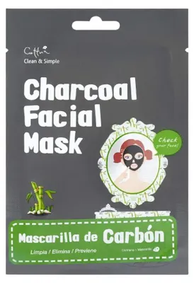Image de Cettua, charbon actif, élimine les impuretés, masque pour le visage, 20 g