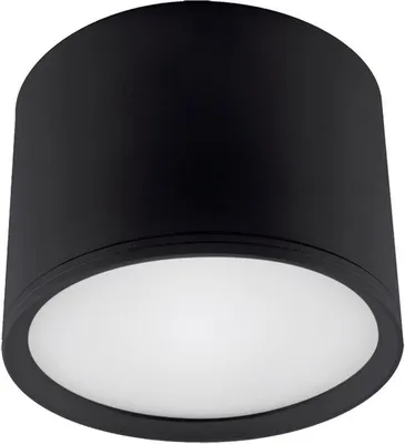 Produktbild von LED Deckenspot Aluminium Ø 10 cm rund Aufputz Schwarz neutralweiß 4100 K 580 lm Spot Lampe Decke