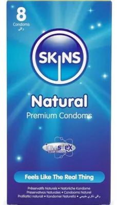 Produktbild von Skins Condoms Skins - Natürliche Premium-Kondome Packung 8