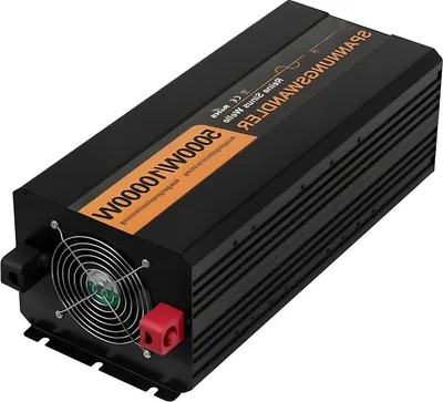 Zdjęcie produktu dla Przenośny konwerter sinusoidalny 5000W - DC 24V na AC 230V - Moc szczytowa 10000W - Z pilotem, USB i adapterami podróżnymi - Aluminium - Czarny