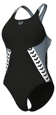 arena Stripe Badeanzug Pro Back für Damen