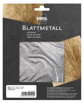 Zdjęcie produktu dla Blattmetall Silberfarben Art Deco