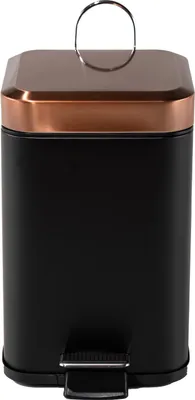 Produktbild von Treteimer eckig Jannik 3 Liter Schwarz Kupfer