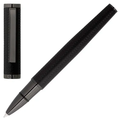 Imagen del producto de HUGO BOSS. Bolígrafo Formation. Diseño: Chevron (motivo de espiga). Color: Gun (gris)