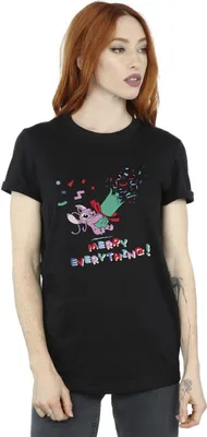 Produktbild von Disney - "Angel Merry Everything" T-Shirt für Damen BI30011 (XL) (Schwarz)