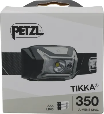 Produktbild von Petzl Tikka, Stirnband-Taschenlampe, Schwarz, Tasten, IPX4, LED, 1 Lampen