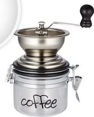 Produktbild von Kaffeemühle Esteban mit integriertem Behälter für gemahlenen Kaffee, H 18 cm, Ø 9 cm