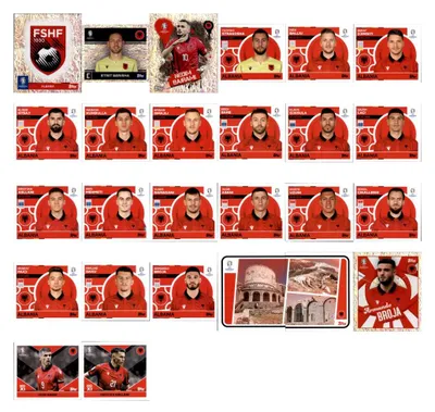 Immagine prodotto di UEFA EURO 2024 Germania - Adesivi da collezione - Pacchetto nazionale - Albania