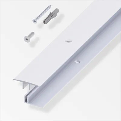 Produktbild von alfer Übergangs-Profil und Träger-Profil 1 m, 33 x 7 - 15 mm Alu  silber