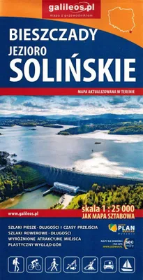 Image de Lac de Solina 1:25 000. Polańczyk. Carte touristique. Galileos