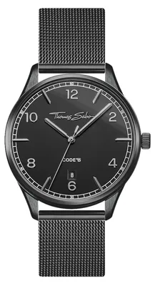 Produktbild von Thomas Sabo Damenuhr Code TS klein schwarz WA0362-202-203-36 mm