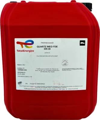 Produktbild von Total Quartz Ineo FDE 0W-30 20 Liter