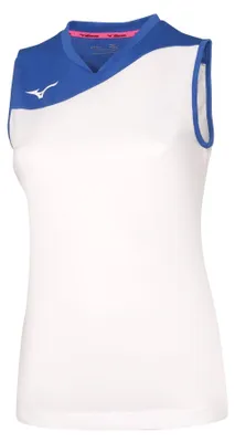 Produktbild von Mizuno Damen TEAM AUTH. MYOU NS SHIRT WOS - V2EA7205, Farbe:weiß/royal, Textil:L