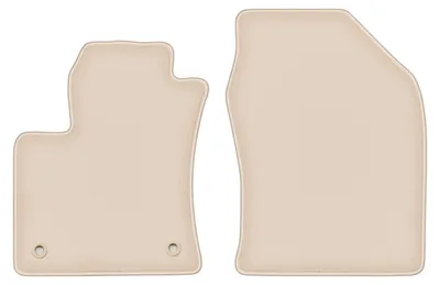 Produktbild von DURBAN Beige Velours-Fußmatten vorne für Toyota Prius IV Schrägheck (2017-)