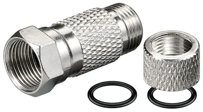 Immagine prodotto di goobay spina F twist-on 7,3 mm zinco impermeabile (sfuso)