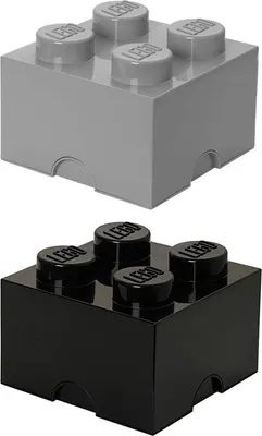 Immagine prodotto di LEGO 40031733 Mattoncini LEGO STORAGE BRICK 4, 5,7 litri, nero