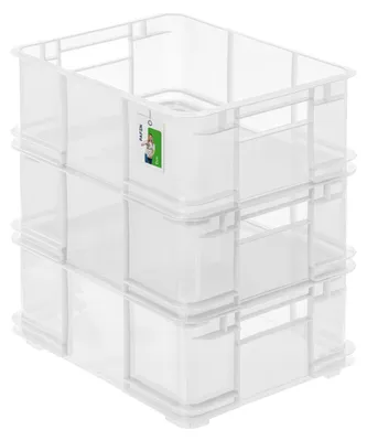 Produktbild von Keeeper BRUNO Aufbewahrungsbox L transparent robust mit 4 Griffen