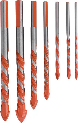Image de 7pcs Center Drill Ceramic Tile Drill Bit DIY Wall Hole Drilling Tool Bit (3mm 4mm 5mm 6mm 8mm 10mm 12mm)