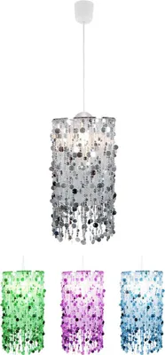 Produktbild von RGB LED Hängeleuchte, silber, App-/Sprachsteuerung